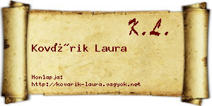 Kovárik Laura névjegykártya